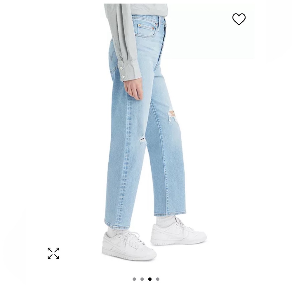 NWT LEVI'S Women's Ribcage Straight Ankle Jeans Size 24 - Picture 4 of 9